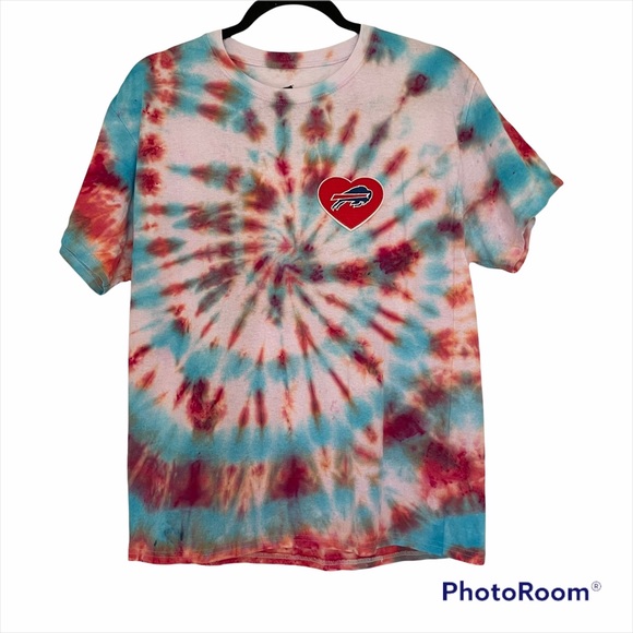 Buffalo bills | inspired custom tie dye tee shirt - Picture 5 of 8